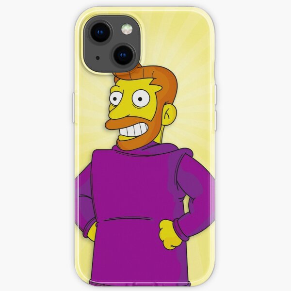 Hank Scorpio, Backwards Coat Yellow - Simpsons iPhone Soft Case RB0709 product Offical simpson Merch
