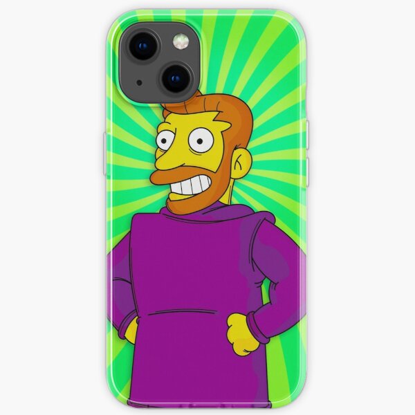 Hank Scorpio, Backwards Coat Green - Simpsons iPhone Soft Case RB0709 product Offical simpson Merch