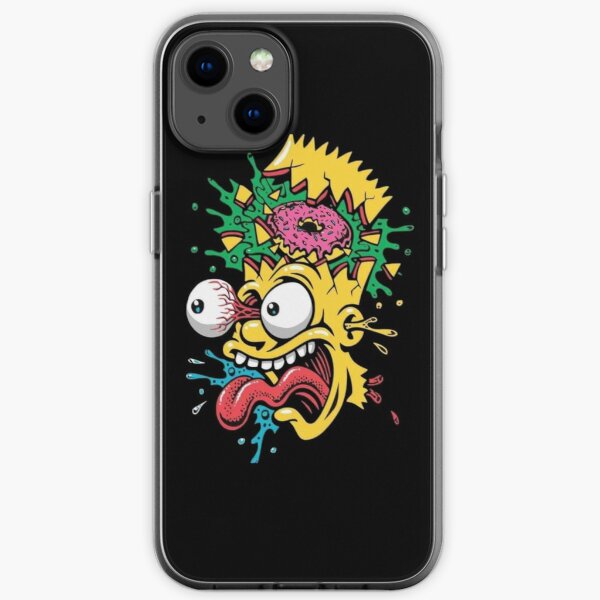 Crazy Bart iPhone Soft Case RB0709 product Offical simpson Merch