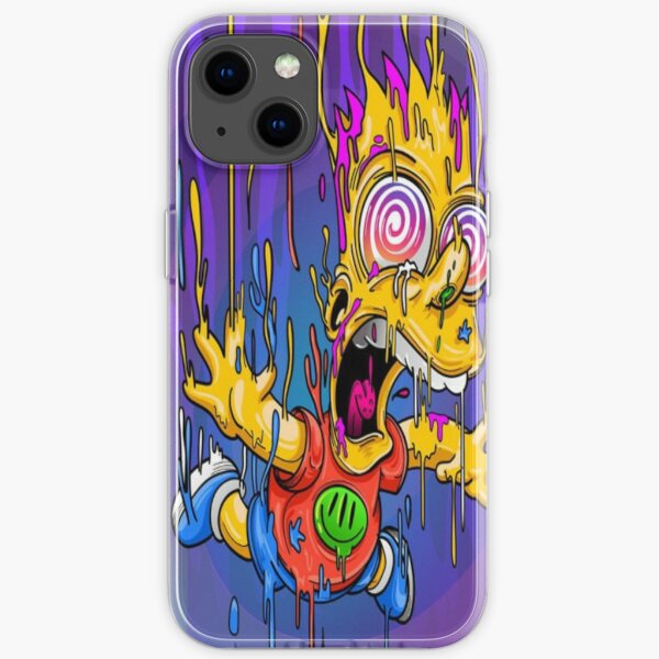 Crazy Bart iPhone Soft Case RB0709 product Offical simpson Merch