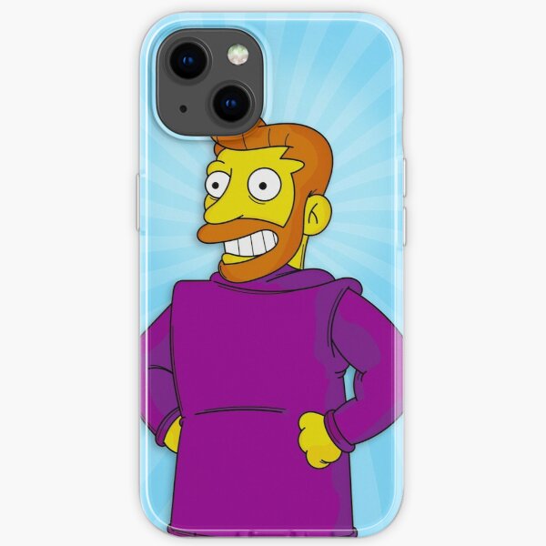 Hank Scorpio, Backwards Coat Blue - Simpsons iPhone Soft Case RB0709 product Offical simpson Merch