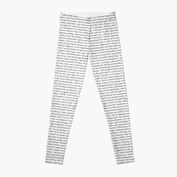 List of Every Bart Simpsons Chalkboard Gag Leggings RB0709 product Offical simpson Merch