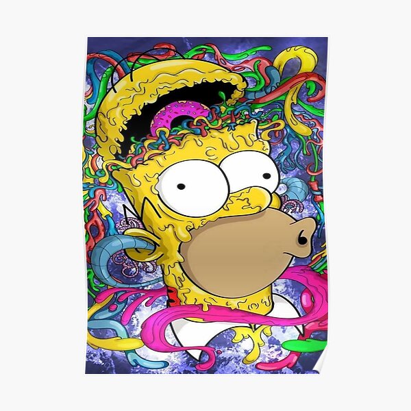 Crazy Homer Poster RB0709 product Offical simpson Merch