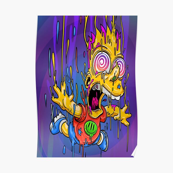 Crazy Bart Poster RB0709 product Offical simpson Merch