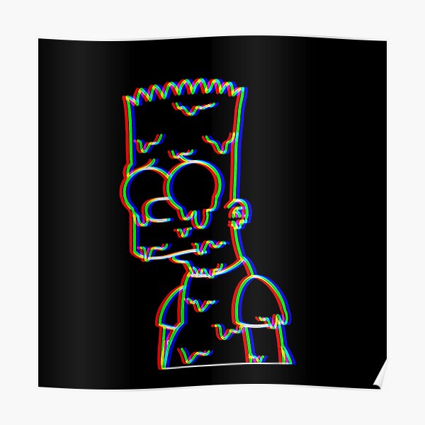 Trippy Bart Poster RB0709 product Offical simpson Merch