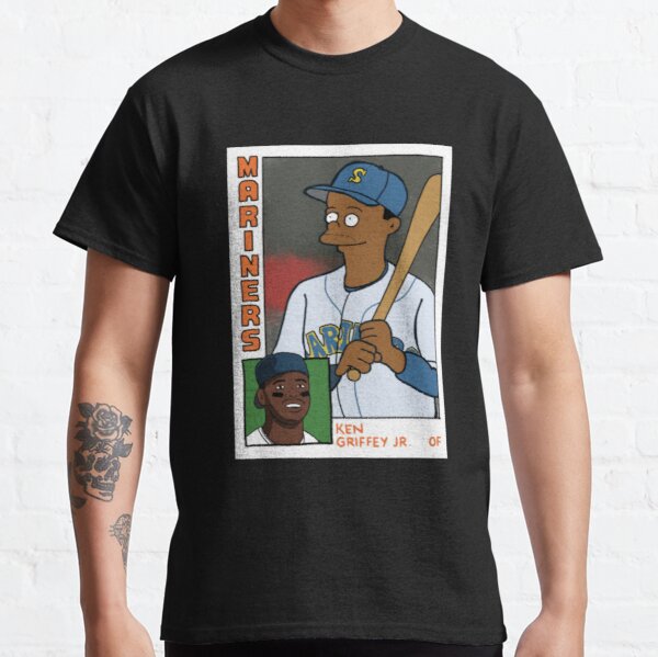 Simpsons T-ShirtHomer at the Bat - Ken Griffey Jr. Simpsons Parody Baseball Card Tee Classic T-Shirt RB0709 product Offical simpson Merch