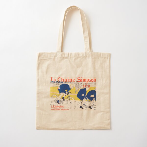 Henri de Toulouse Lautrec- The Simpson Chain Cotton Tote Bag RB0709 product Offical simpson Merch