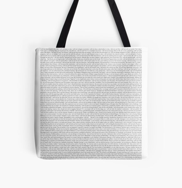 List of Every Bart Simpsons Chalkboard Gag All Over Print Tote Bag RB0709 product Offical simpson Merch