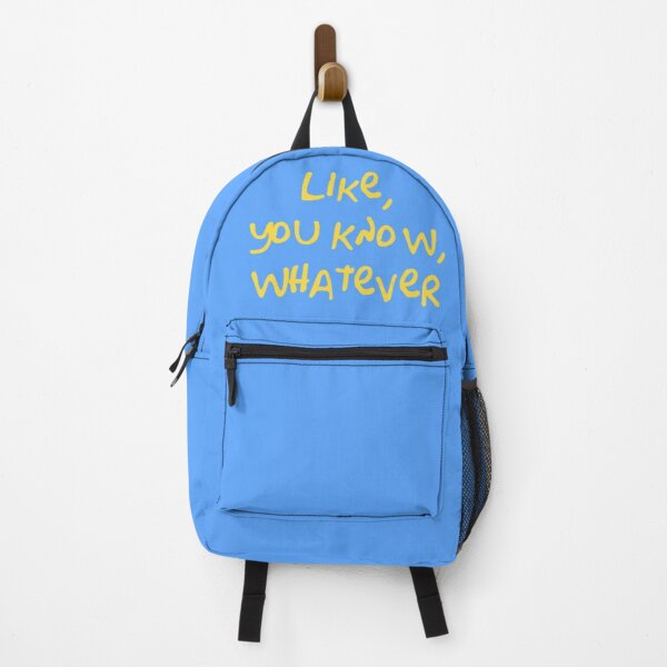 Like, You Know, Whatever (Simpsons Lisa Quote - Yellow) Backpack RB0709 product Offical simpson Merch