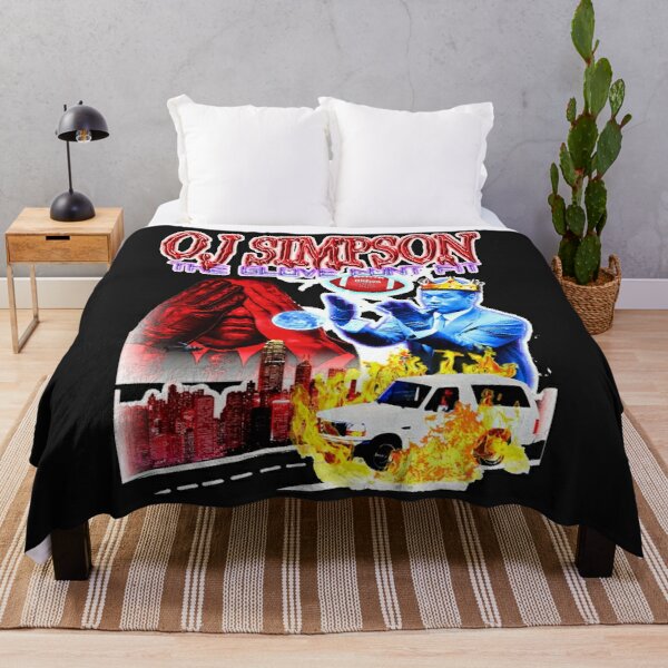 OJ Simpson - The Glove Dont Fit Throw Blanket RB0709 product Offical simpson Merch