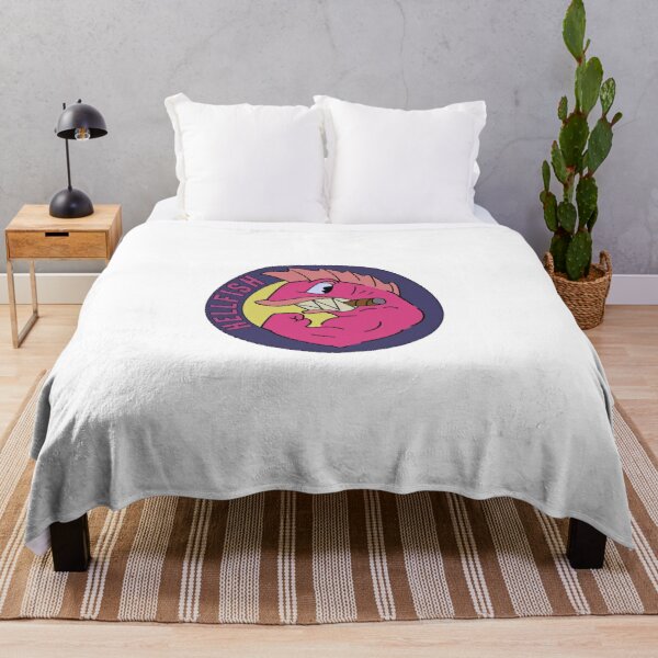 Flying Hellfish! Simpsons Throw Blanket RB0709 product Offical simpson Merch