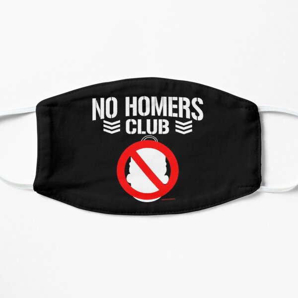 No Homers Club - Bullet Club (white) Flat Mask RB0709 product Offical simpson Merch