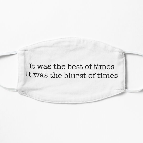 It was the best of times it was the blurst of times The Simpsons Flat Mask RB0709 product Offical simpson Merch