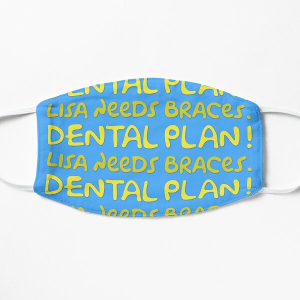 The Simpsons - Dental Plan! Lisa Needs Braces. Flat Mask RB0709 product Offical simpson Merch