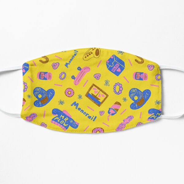 Comprehensive Simpsons Pattern Flat Mask RB0709 product Offical simpson Merch